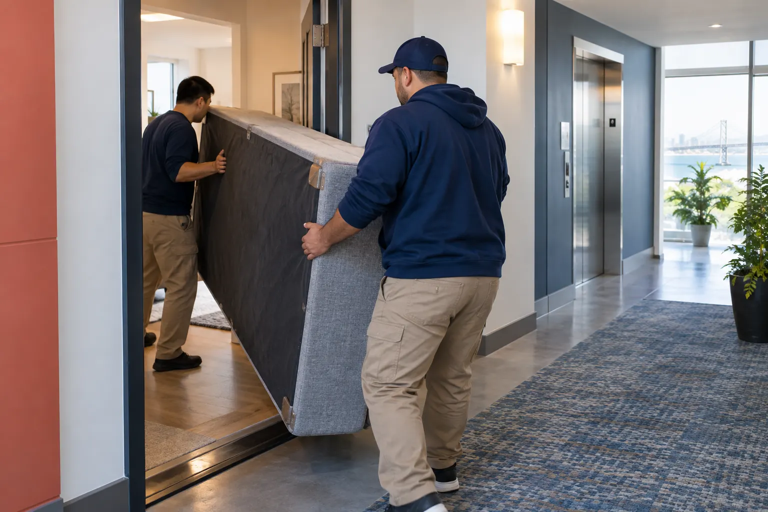 Box Spring Removal service scene