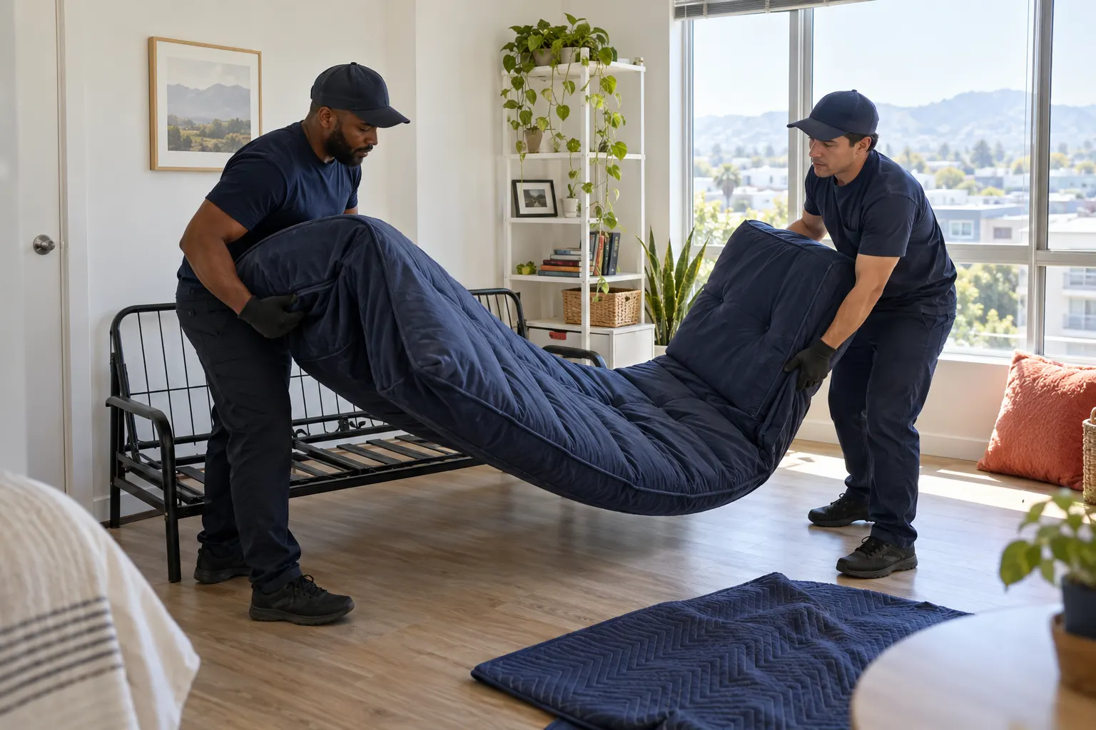 Futon Removal service scene